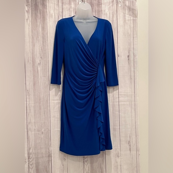 AMERICAN LIVING blue cocktail dress / size 10 - Picture 1 of 4